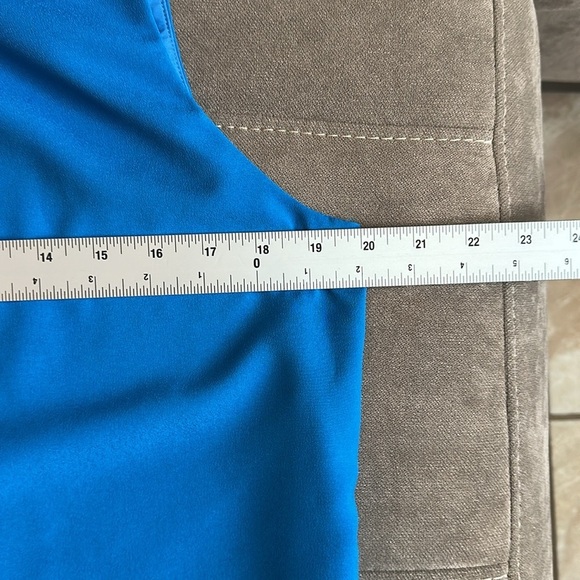 J. Crew Ruffled Blue Sleeveless Blouse - Picture 12 of 13